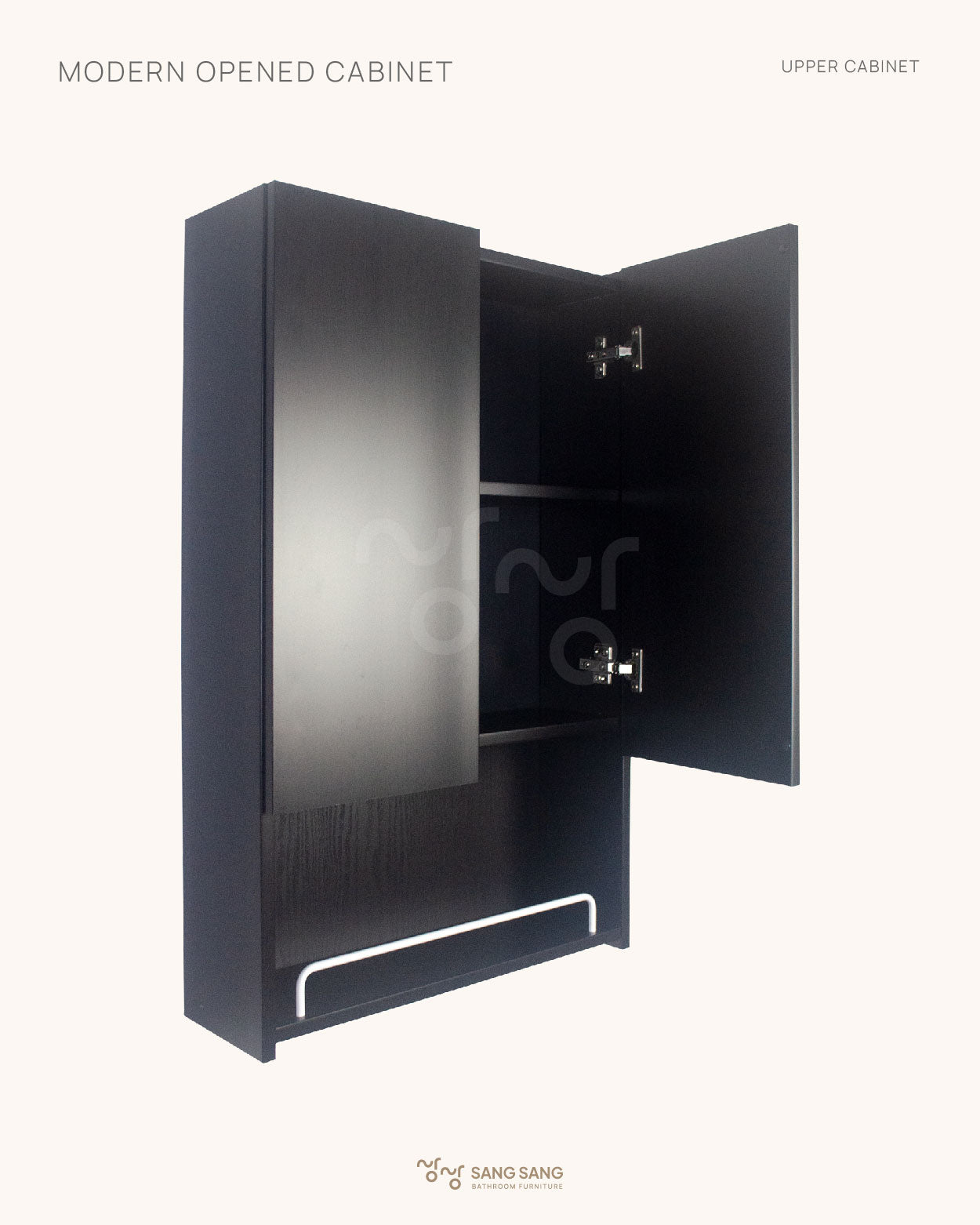 [MODERN OEPENED CABINET-B] Tủ Phòng Tắm Treo Tường Sang Sang