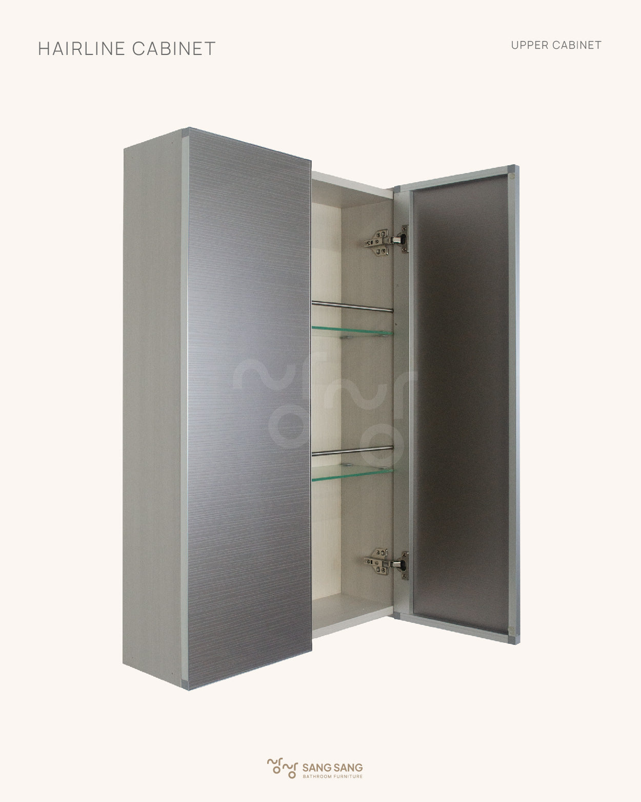 [HAIRLINE CABINET] Tủ Phòng Tắm Treo Tường Sang Sang